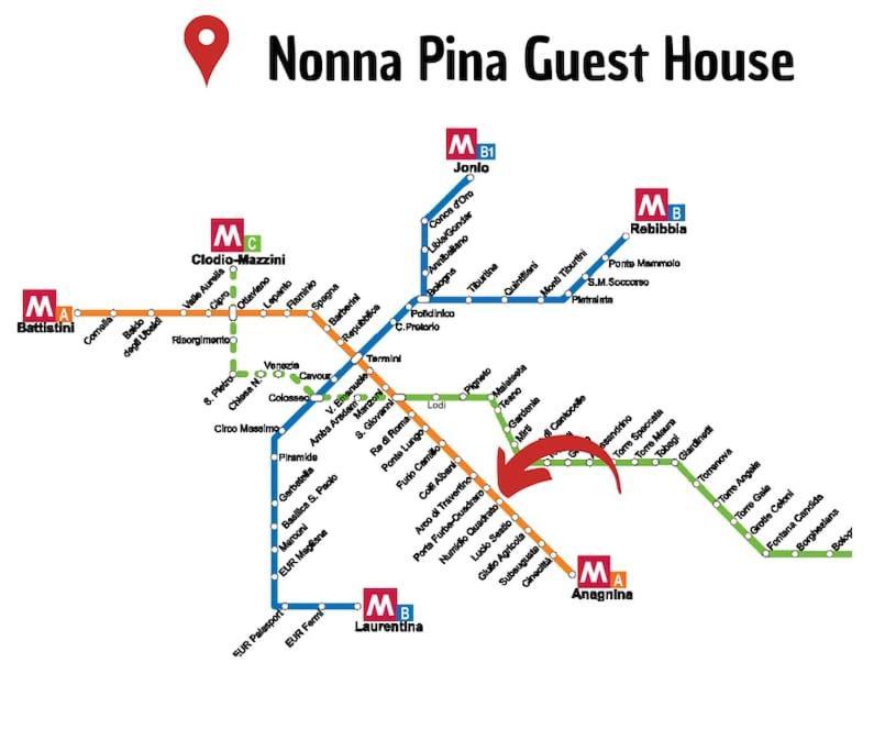 Nonna Pina Guest House Moderno Appartamento Vicino Metro AWifi,Netflix Ρώμη Εξωτερικό φωτογραφία